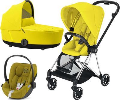 Kočárek CYBEX Set Mios Chrome Black Seat Pack 2021 včetně Cloud Z i-Size PLUS, mustard yellow - 1