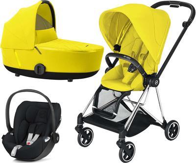 Kočárek CYBEX Set Mios Chrome Black Seat Pack 2021 včetně Cloud Z i-Size, mustard yellow - 1