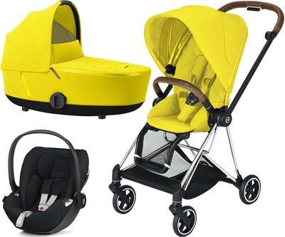 Kočárek CYBEX Set Mios Chrome Brown Seat Pack 2021 včetně Cloud Z i-Size, mustard yellow - 1