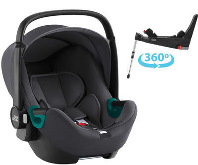 Autosedačka BRITAX Baby-Safe 3 i-Size Flex Base 5Z Bundle 2023, midnight grey - 1