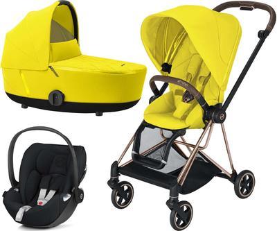 Kočárek CYBEX Set Mios Rosegold Seat Pack 2021 včetně Cloud Z i-Size, mustard yellow - 1