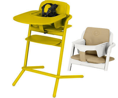 Židlička CYBEX Lemo 2021 včetně doplňků, canary yellow/pale beige - 1