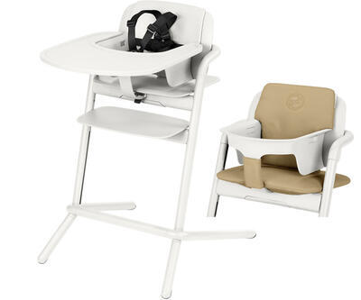 Židlička CYBEX Lemo 2021 včetně doplňků, porcelaine white/pale beige - 1