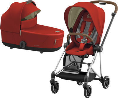 Kočárek CYBEX Mios Chrome Brown Seat Pack 2022 včetně korby, autumn gold - 1