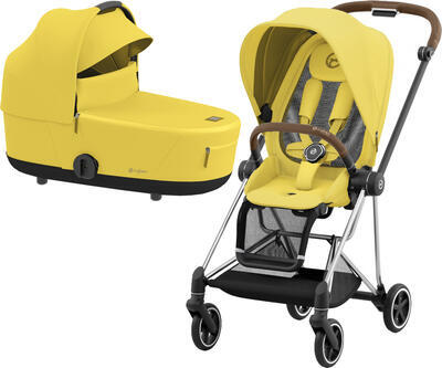 Kočárek CYBEX Mios Chrome Brown Seat Pack 2022 včetně korby, mustard yellow - 1