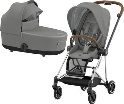 Kočárek CYBEX Mios Chrome Brown Seat Pack 2023 včetně korby, soho grey - 1