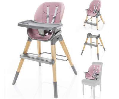 Jídelní židlička ZOPA Nuvio 4v1 2022, blush pink - 1