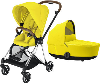 Kočárek CYBEX Mios Chrome Brown Seat Pack 2021 včetně korby, mustard yellow - 1