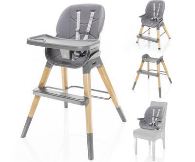 Jídelní židlička ZOPA Nuvio 4v1 2022, dove grey - 1