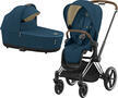 Kočárek CYBEX Priam Chrome Brown Seat Pack 2022 včetně korby, mountain blue - 1/7