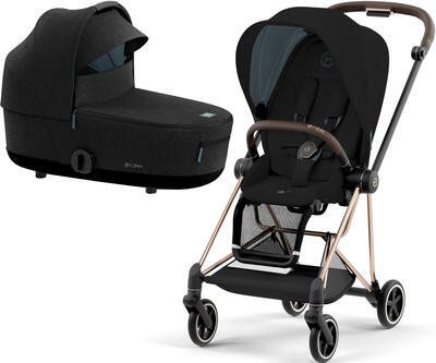 Kočárek CYBEX Mios Rosegold Seat Pack PLUS 2022 včetně korby, stardust black - 1