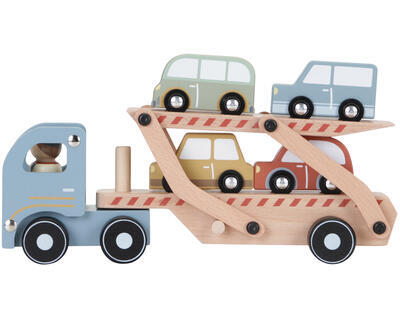 Dřevěný náklaďák s autíčky LITTLE DUTCH 2023 - 1