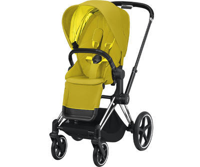 Kočárek CYBEX Priam Chrome Black Seat Pack 2021, mustard yellow - 1