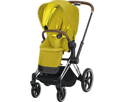 Kočárek CYBEX Priam Chrome Brown Seat Pack 2021, mustard yellow - 1