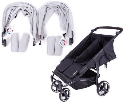 Kočárek BABY MONSTERS Easy Twin Black Colour Pack 2020, světle šedý - 1