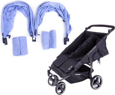 Kočárek BABY MONSTERS Easy Twin Black Colour Pack 2020, světle modrý - 1