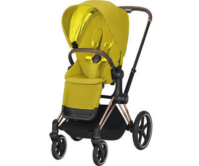 Kočárek CYBEX Priam Rosegold Seat Pack 2021, mustard yellow - 1