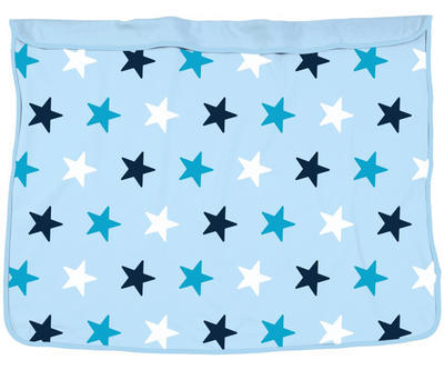 Deka DOOKY Blanket, baby blue/blue stars - 1