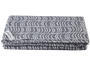 Osuška deka plenkovina LITTLE ANGEL Natur 135x135 cm 2020, šedá/bílé čárky - 1/3