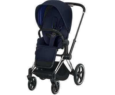 Kočárek CYBEX Priam Chrome Black Seat Pack 2019, indigo blue - 1