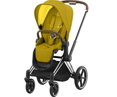 Kočárek CYBEX Priam Chrome Brown Seat Pack 2022, mustard yellow - 1