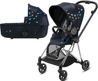 Kočárek CYBEX Mios Seat Pack Fashion Jewels of Nature 2021 včetně korby, podvozek Mios Chrome Black - 1
