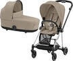 Kočárek CYBEX Mios Chrome Black Seat Pack 2024 včetně korby, cozy beige - 1/7