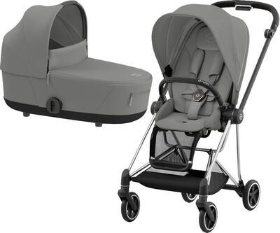Kočárek CYBEX Mios Chrome Black Seat Pack 2024 včetně korby, mirage grey - 1