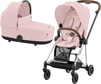 Kočárek CYBEX Mios Chrome Brown Seat Pack 2024 včetně korby, peach pink - 1