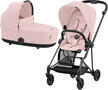 Kočárek CYBEX Mios Matt Black Seat Pack 2024 včetně korby, peach pink - 1/7