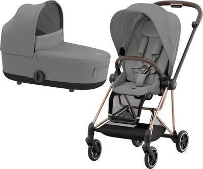 Kočárek CYBEX Mios Rosegold Seat Pack 2024 včetně korby, mirage grey - 1