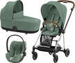 Kočárek CYBEX Set Mios Chrome Brown Seat Pack 2024 včetně Cloud T i-Size PLUS, leaf green - 1/7