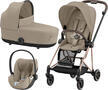 Kočárek CYBEX Set Mios Rosegold Seat Pack 2024 včetně Cloud T i-Size PLUS, cozy beige - 1/7