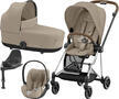 Kočárek CYBEX Set Mios Chrome Brown Seat Pack 2024 včetně Cloud T i-Size PLUS a báze T, cozy beige - 1/7