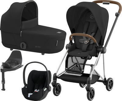 Kočárek CYBEX Set Mios Chrome Brown Seat Pack 2024 včetně Cloud T i-Size PLUS a báze T, sepia black - 1