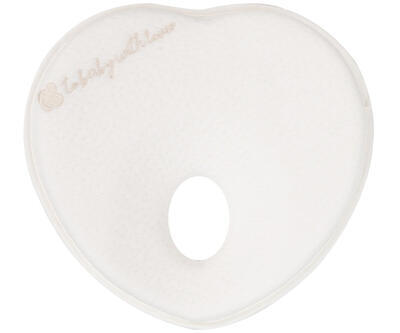 Ergonomický polštářek z paměťové pěny KIKKABOO Heart Airknit 2024, white
