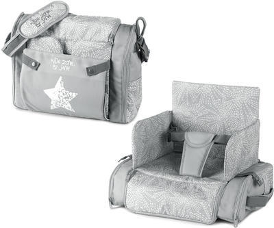 Jídelní židle-taška JANÉ Avant Bag s bočními kapsami, T48 grey-land - 1