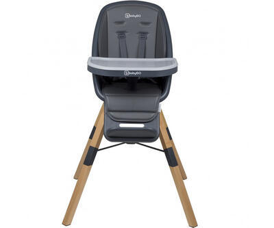 Jídelní židlička BABYGO Carou 360° 2022, grey - 1