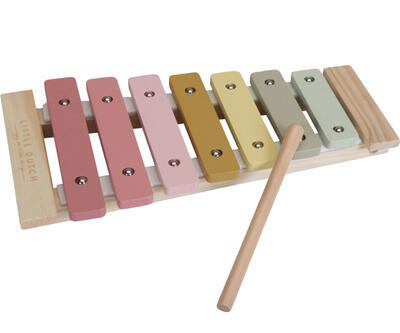 Xylofon dřevěný LITTLE DUTCH 2023, pink - 1
