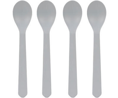 Dětské lžičky LÄSSIG Spoon Set Geo 2023, grey-blue - 1