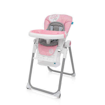 Jídelní židlička BABY DESIGN Lolly 2018, 08 růžová - 1