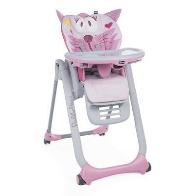 Jídelní židlička CHICCO Polly2Start 2022, miss pink - 1