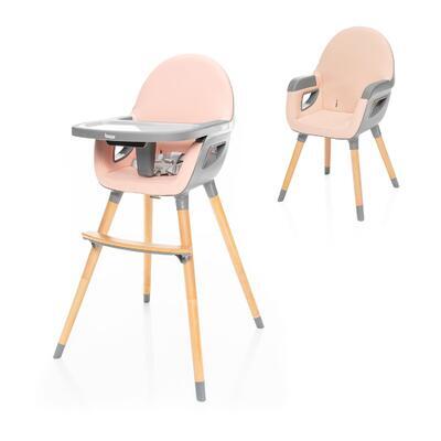 Jídelní židlička ZOPA Dolce 2 2024, blush pink/grey - 1