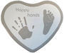 Sada pro otisky HAPPY HANDS 2D Heart Silver/White 2022 - 1/4