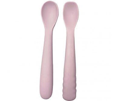 Silikonové lžičky BO JUNGLE B-Spoon Shape 2ks 2021, pastel pink