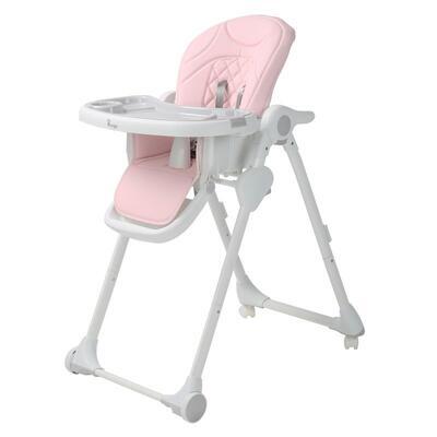 Jídelní židlička BO JUNGLE B-Dinner Chair Wheely 2023, pink - 1