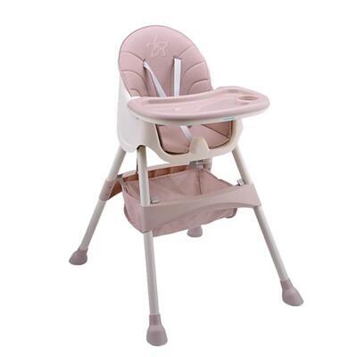 Jídelní židlička BEBE STARS Cozy 2v1 2021, pink - 1