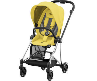 Kočárek CYBEX Mios Chrome Black Seat Pack 2022 včetně korby, mustard yellow - 2