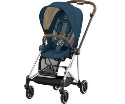 Kočárek CYBEX Mios Chrome Brown Seat Pack 2022 včetně korby, mountain blue - 2