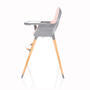Jídelní židlička ZOPA Dolce 2021, blush pink/grey - 2/4